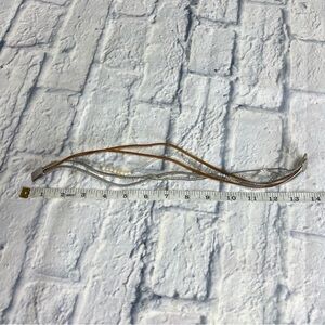 Wraparound bracelet with real pearls